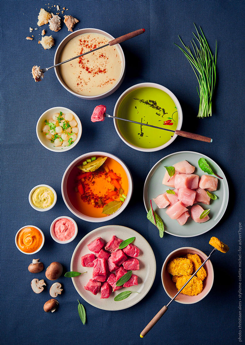 photo de fondue – idée 2020 – stylisme culinaire